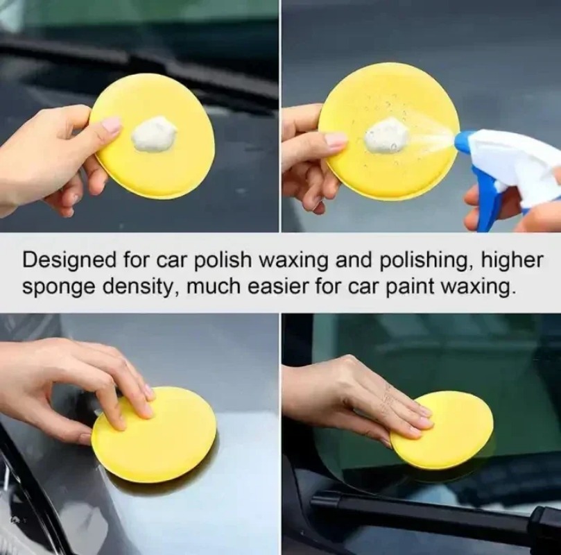 Wax Applicator Pad - 6 SZT. Gąbki do aplikacji wosku